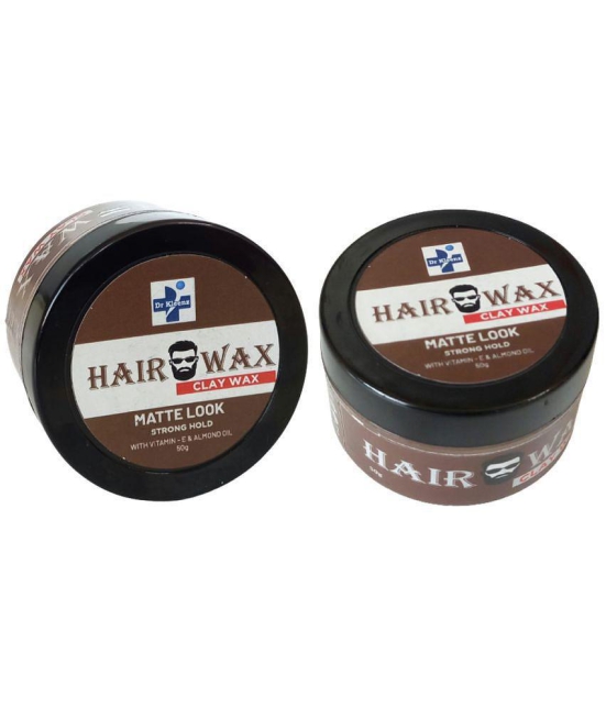 Dr Kleenz Clay Hair Wax, Matte look Strong Hold Wax 100 g Pack of 2