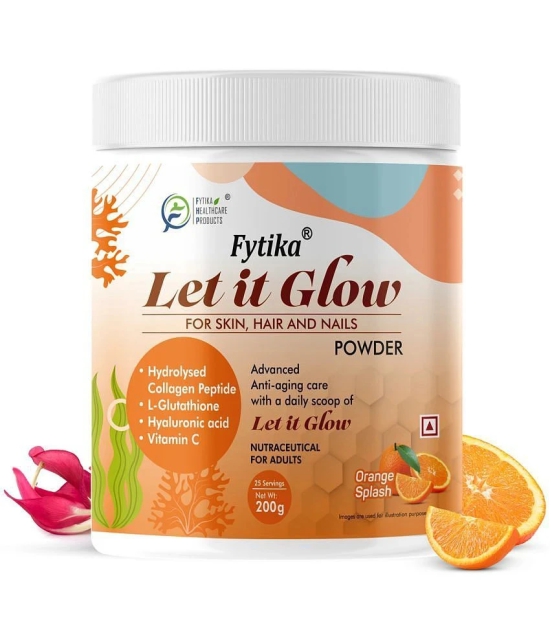 Fytika Let it Glow Orange Splash, Collagen Powder-200G