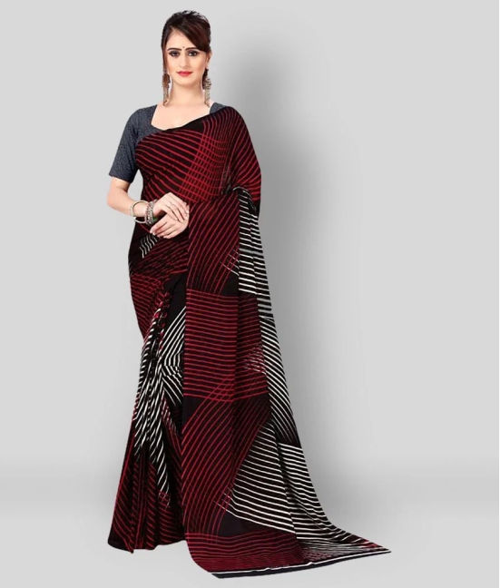 ANAND SAREES - Multicolor Georgette Saree With Blouse Piece (Pack of 1)