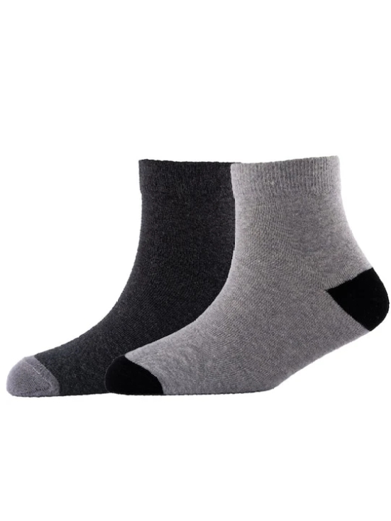 Men Pack Of 2 Cotton Ankle Length Socks