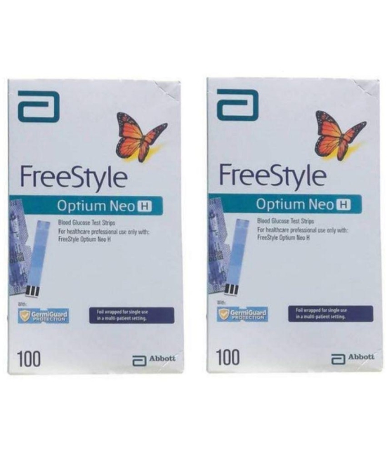 Abbott Freestyle Optium Neo H 200 Test Strips - Expiry: Dec 2023 100 Strips and More