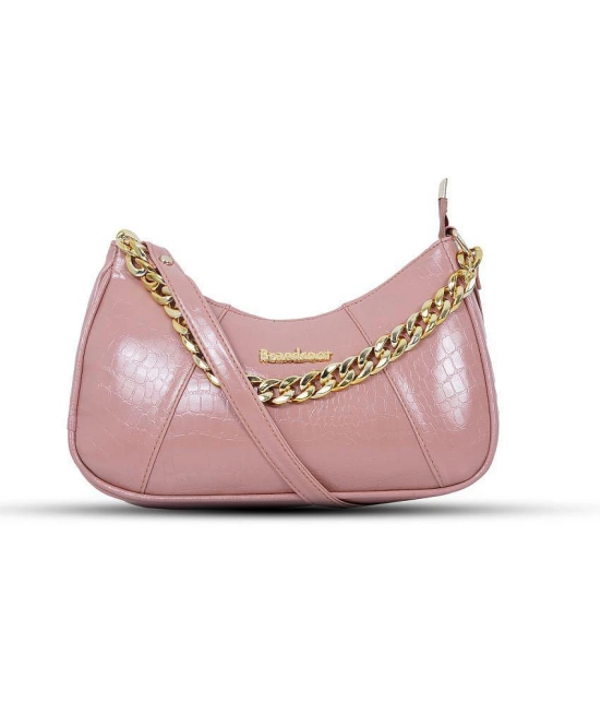 Brandroot - Peach PU Hobo Bag - Peach