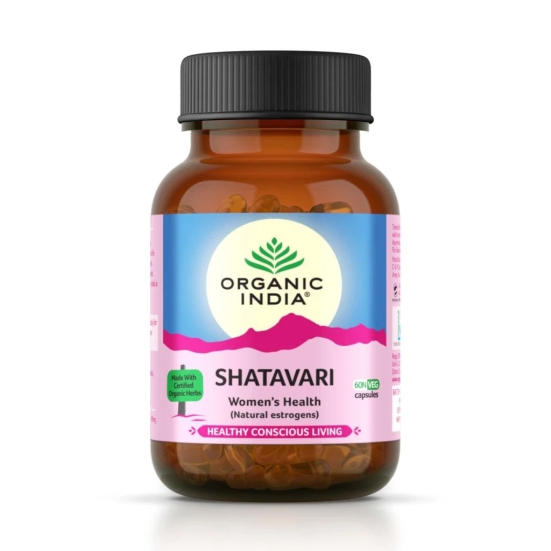 Organic India Shatavari - 60 Capsules Bottle