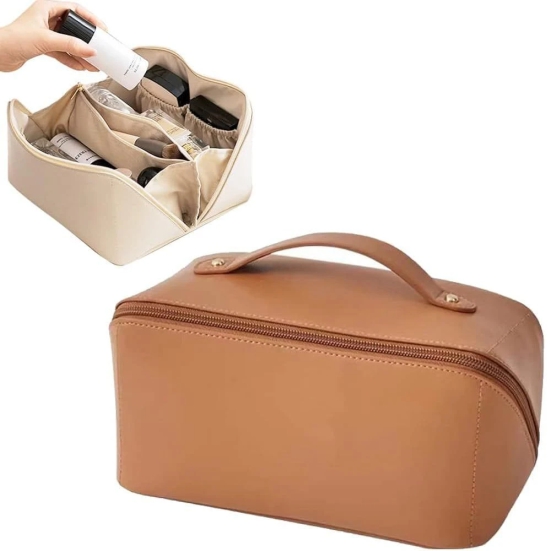 LEATHER COSMATIC BAG