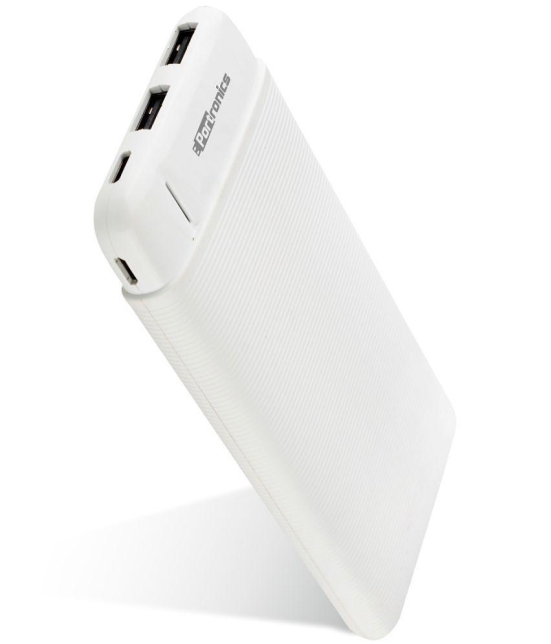 Portronics Power Pro 10K:10000mAh Power Bank with Dual Output ,White (POR 1209) - White