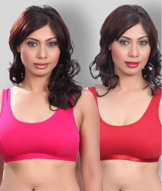 Selfcare - Multicolor Cotton Non Padded Womens T-Shirt Bra ( Pack of 2 ) - XL