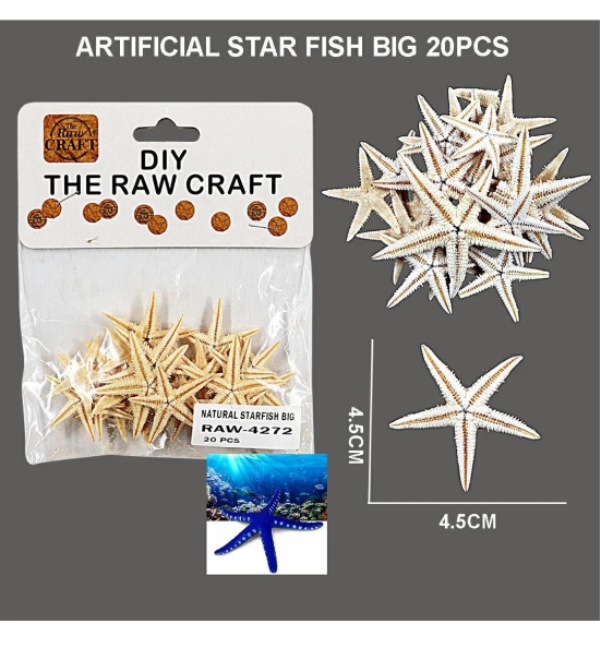 Artificial Starfish Big 20Pcs Raw4272 | INKARTO