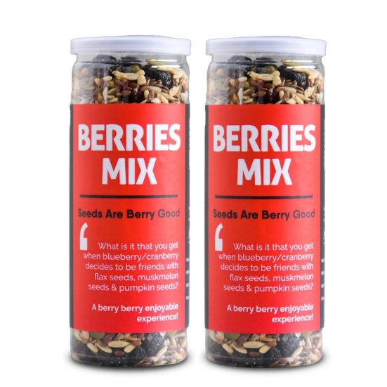 Omay Foods Berries Mix, 180 gm Jar (Pack of 2) - Trail Mix