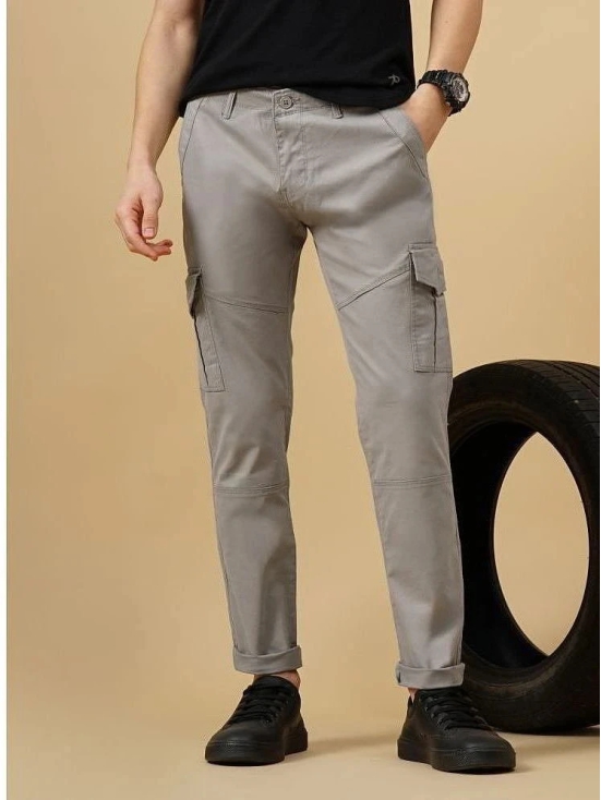 Paul Street Slim Flat Mens Cargos - Grey ( Pack of 1 ) - None