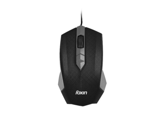 Foxin Smart-Grey Wired USB Mouse High Resolution 800 DPI