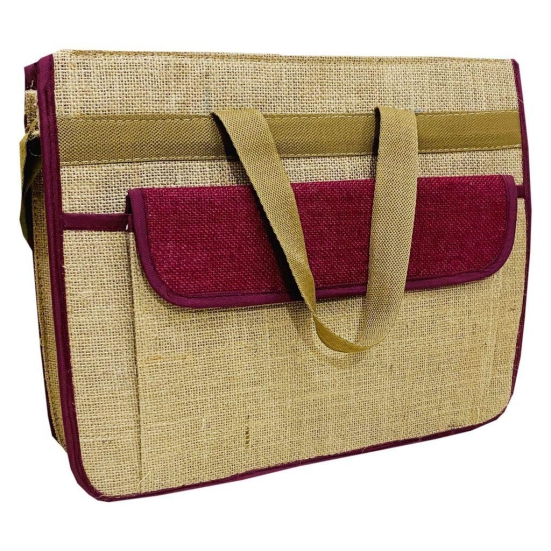 Garvi Gurjari (A Gujarat Govt Enterprise Handmade Plain Jute Office Bag(GGCMJB04)