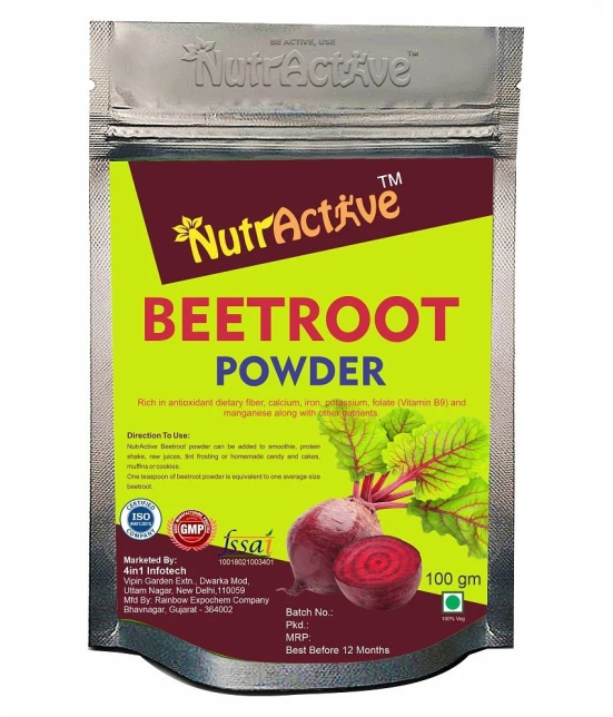 NutrActive Natural Beetroot 100 gm Vitamins Powder