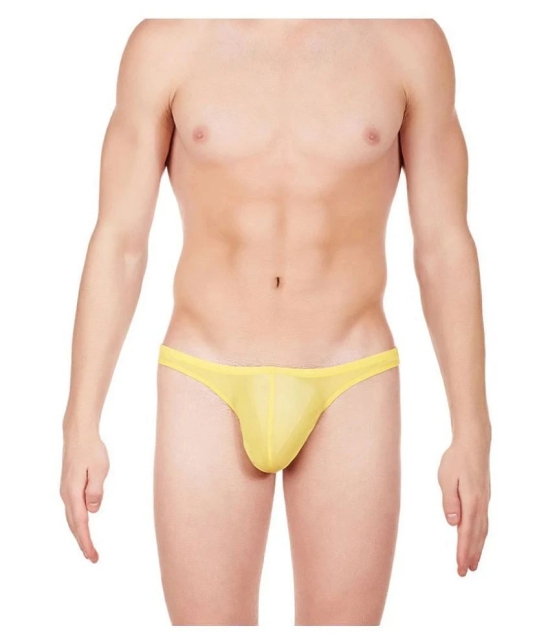 La Intimo Nylon Mens Trunks ( Yellow ) - M