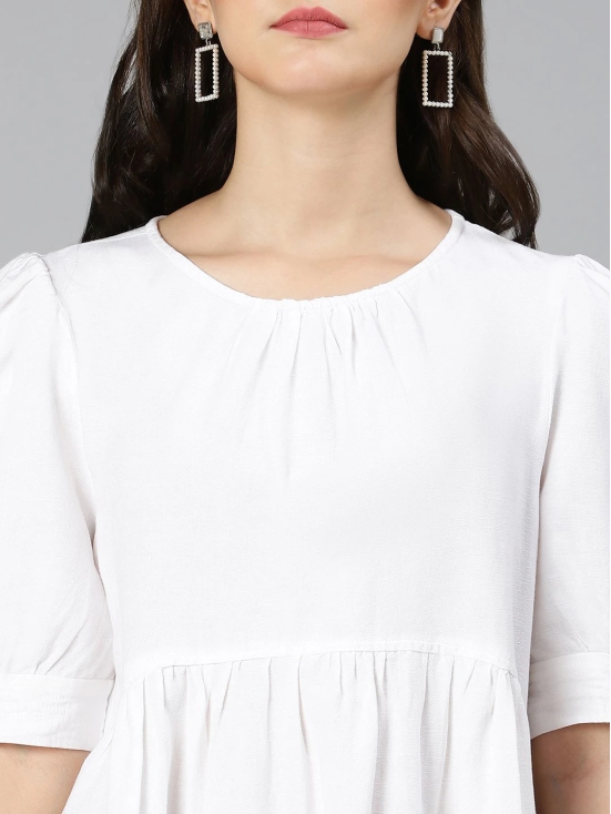 Oxolloxo White A-Line Dress