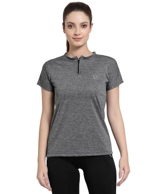 Uzarus Grey Polyester Tees - Single - None