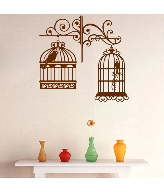 Decor Villa Two birds in cage PVC Wall Stickers