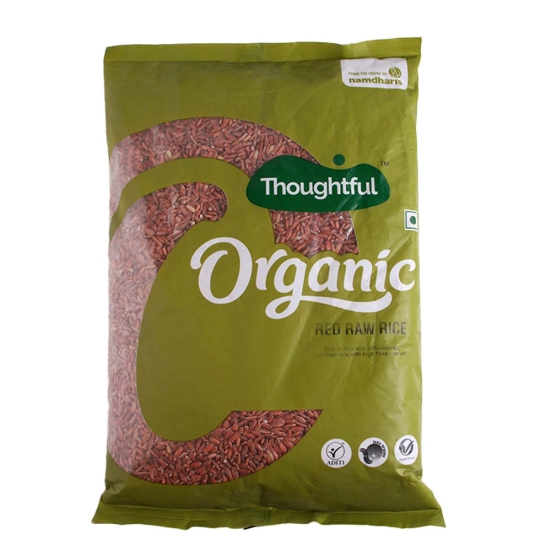 Namdhari Organic Thoughtful Organic Red Raw Rice, 1 Kg