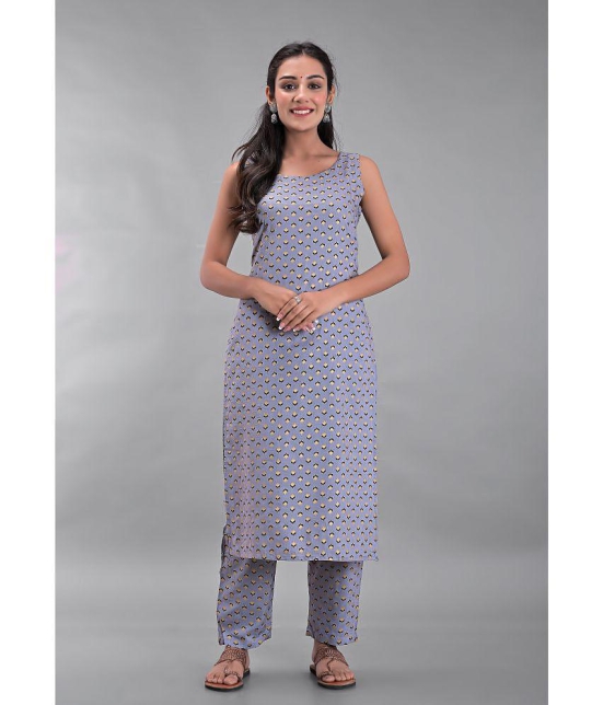 Maquien - Grey A-line Rayon Women's Stitched Salwar Suit ( Pack of 1 ) - None