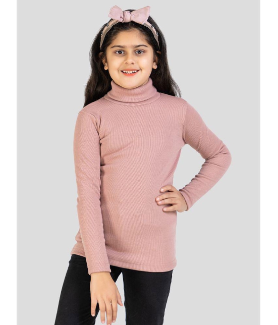 YHA - Pink Woollen Girls T-Shirt ( Pack of 1 ) - None