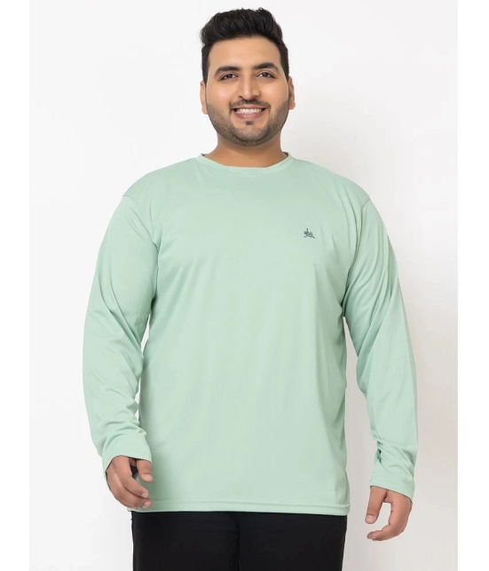 YHA Cotton Blend Regular Fit Solid Full Sleeves Mens T-Shirt - Light Green ( Pack of 1 ) - None