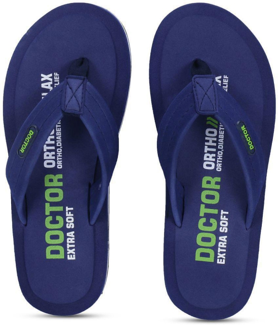 DOCTOR EXTRA SOFT - Navy Mens Daily Slipper - None