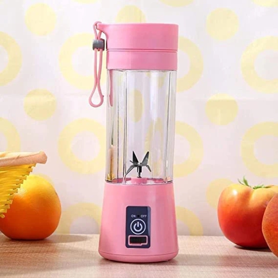 Portable Electric USB  Juicer Bottle Blender Mixer 6 Blades (Multi-Color)