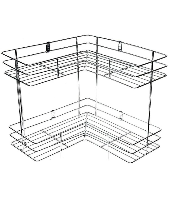 Home Lane Silver Stainless Steel Storage Racks ( Pack of 1 ) - Silver