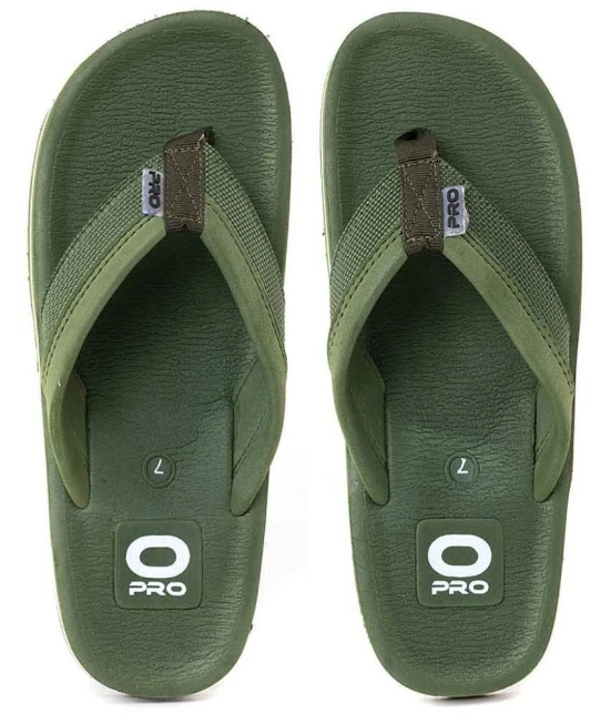 KHADIM Green Mens Thong Flip Flop - None