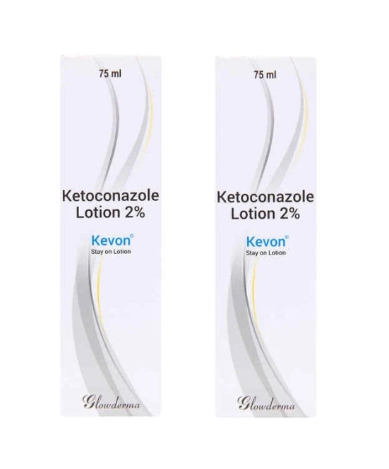 Kevon 2 % Lotion 75ml, pack of 2