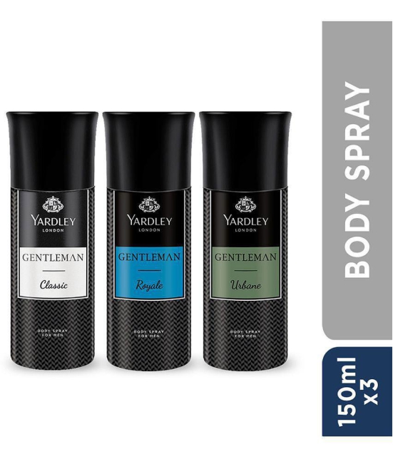 Yardley - Yardley London Deo Body Spray for Men Deodorant Spray for Men 476 ml ( Pack of 3 )