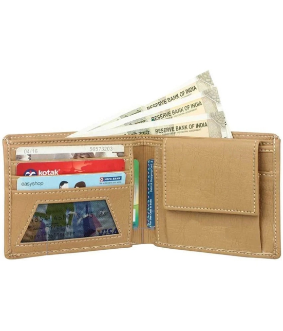 Loopa PU Beige Casual Regular Wallet - Beige