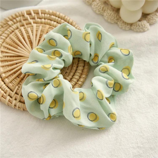 Printed pista scrunchie-Leopard