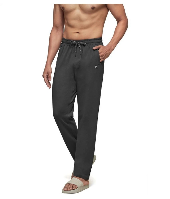 XYXX Grey Cotton Tencel Blend Trackpants Single - S