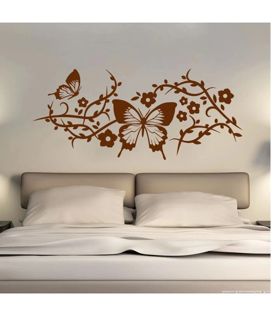 Decor Villa Butterfly In Flower PVC Wall Stickers