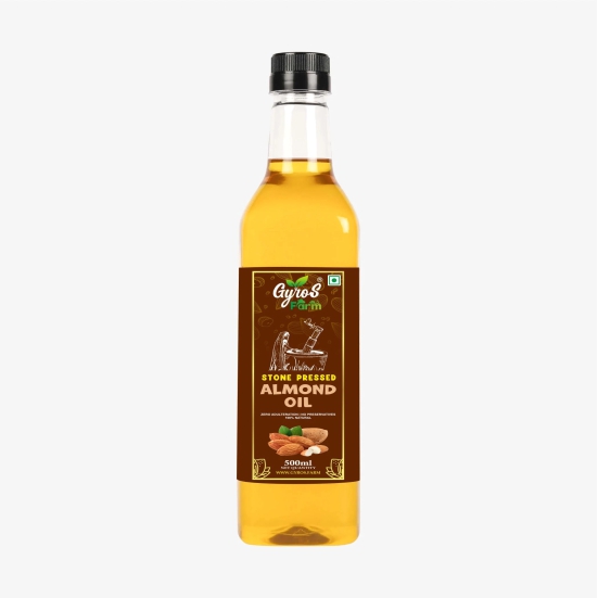 Stone Pressed Almond Oil-500ml Plastic Bottle