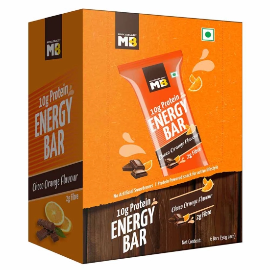 MuscleBlaze Energy Bar,  6 bar(s)  Choco Orange (10 g Protein)