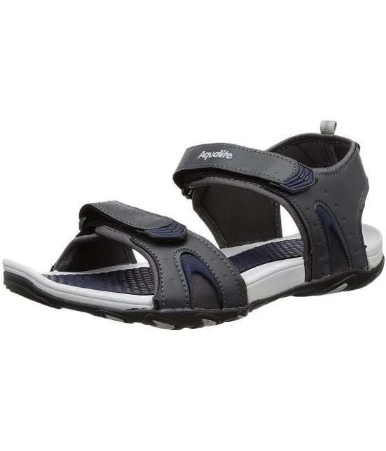 Aqualite - Dark Grey Mens Floater Sandals - None