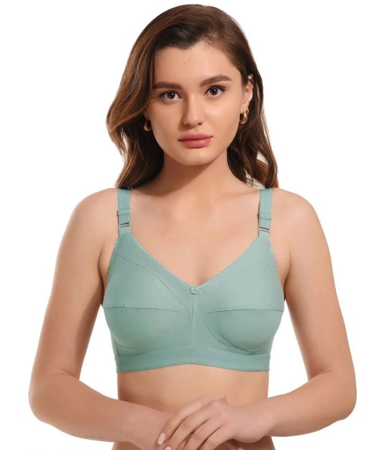 Elina Sea Green Cotton Non Padded Womens Minimizer Bra ( Pack of 1 ) - None