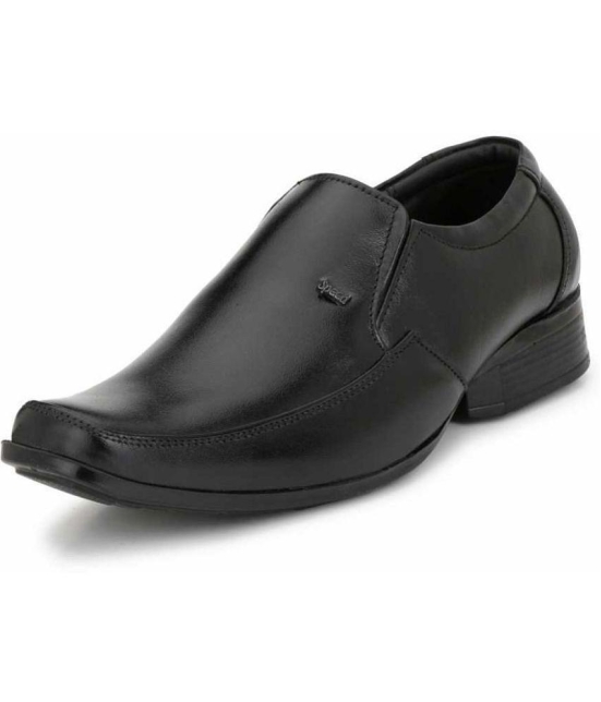 KATENIA Slip On Genuine Leather Black Formal Shoes - None