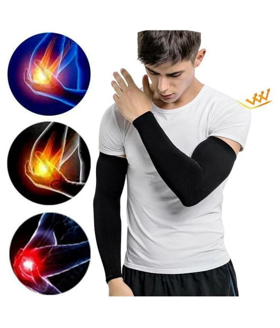 JUST RIDER Arm Sleeve for Gym, Running, Cricket, Tennis, Basketball, Badminton & More - Free Size