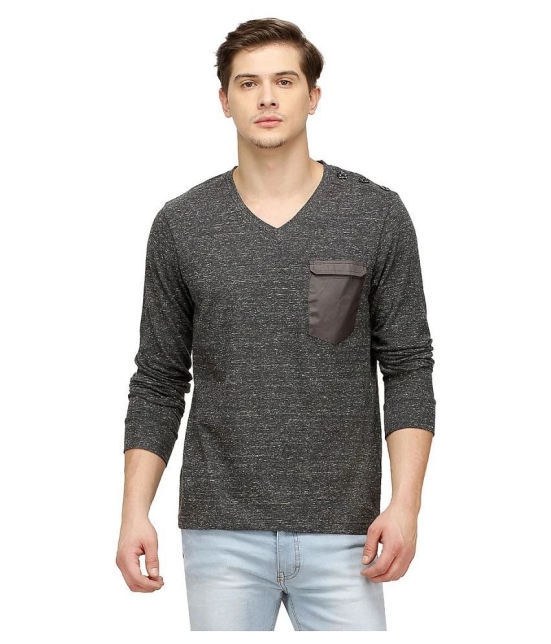 Campus Sutra - Grey Cotton Regular Fit Mens T-Shirt ( Pack of 1 ) - None