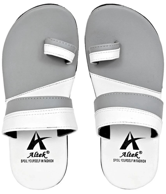 Altek - Grey Mens Thong Flip Flop - None