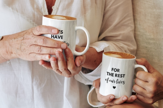 Let's have a coffee together (couple mug)-White