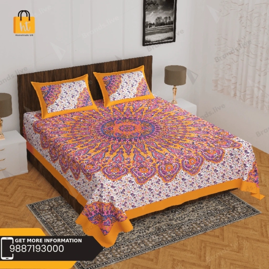 Bedsheet Adda-King Size Double Bedsheet-RJ-14-(XXX-XXX)-1321