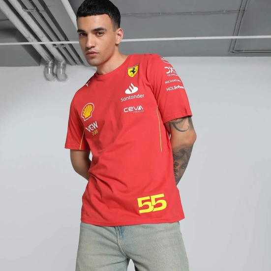 Scuderia Ferrari Sainz Mens Motorsport Tee