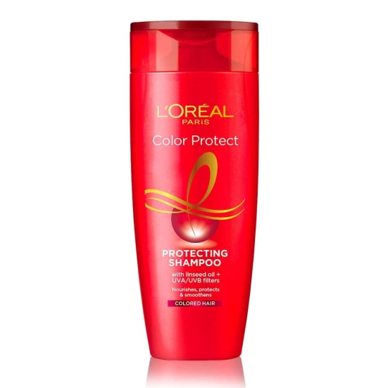 L'Oral Paris Shampoo, Vibrant & Revived Colour, For Colour-Treated Hair, Protects From Uva & Uvb, Colour Protect, 180 Ml