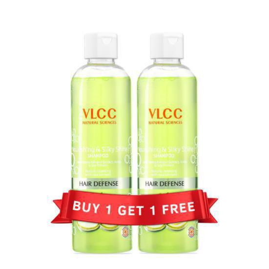 VLCC Nourishing & Silky Shine Shampoo with Buy One Get One - 700 ml