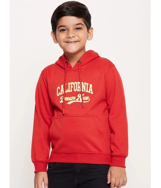 UBX Red Fleece Boys Sweatshirt ( Pack of 1 ) - None