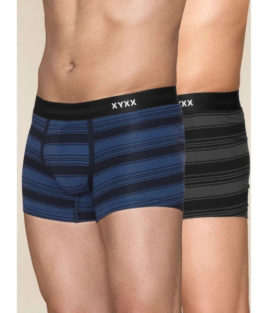 XYXX - Multicolor Cotton Mens Trunks ( Pack of 2 ) - None