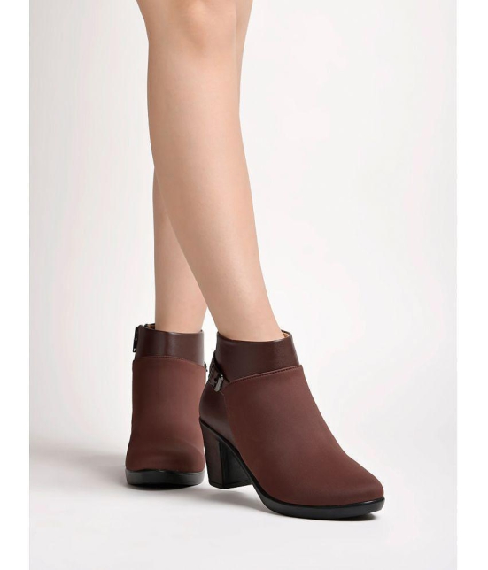 Shoetopia Brown Women''s Ankle Length Boots - None